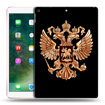 Силиконовый чехол на Ipad Air (2019) с принтом Герб России золотой Силиконовый чехол на Ipad Air (2019) с принтом Герб России золотой