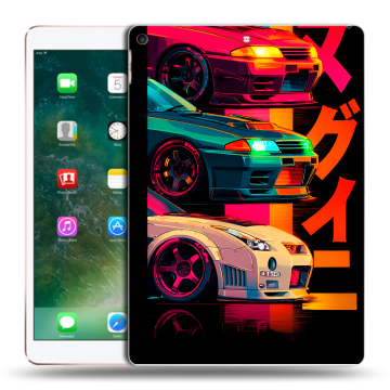 Силиконовый чехол на Ipad Air (2019) с принтом Гоночные машины
