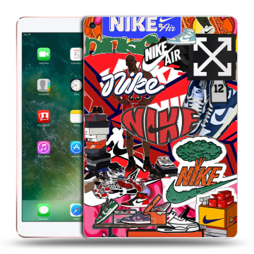 Силиконовый чехол на Ipad Air (2019) с принтом Найк Nike яркий