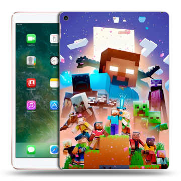 Силиконовый чехол на Ipad Air (2019) с принтом Майнкрафт Minecraft Силиконовый чехол на Ipad Air (2019) с принтом Майнкрафт Minecraft