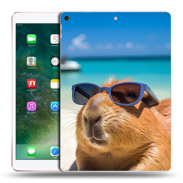 Силиконовый чехол на Ipad Air (2019) с принтом Капибара Силиконовый чехол на Ipad Air (2019) с принтом Капибара