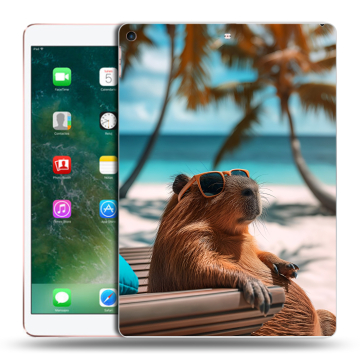 Силиконовый чехол на Ipad Air (2019) с принтом Капибара Силиконовый чехол на Ipad Air (2019) с принтом Капибара