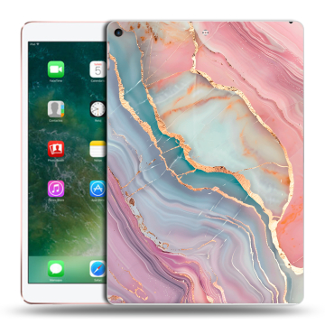 Силиконовый чехол на Ipad Air (2019) с принтом розовый мрамор Силиконовый чехол на Ipad Air (2019) с принтом розовый мрамор