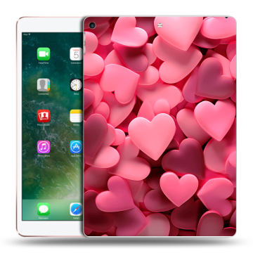 Силиконовый чехол на Ipad Air (2019) с принтом розовые сердечки
