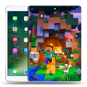 Силиконовый чехол на Ipad Air (2019) с принтом Майнкрафт Minecraft Силиконовый чехол на Ipad Air (2019) с принтом Майнкрафт Minecraft