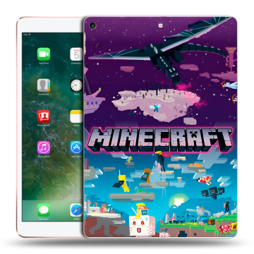 Силиконовый чехол на Ipad Air (2019) с принтом Майнкрафт Minecraft