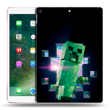 Силиконовый чехол на Ipad Air (2019) с принтом Майнкрафт Minecraft