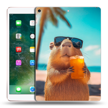 Силиконовый чехол на Ipad Air (2019) с принтом Капибара