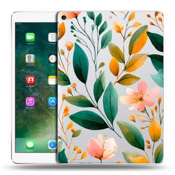 Силиконовый чехол на Ipad Air (2019) с принтом Цветы паттерн