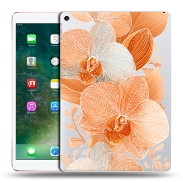 Силиконовый чехол на Ipad Air (2019) с принтом Бежевые цветы