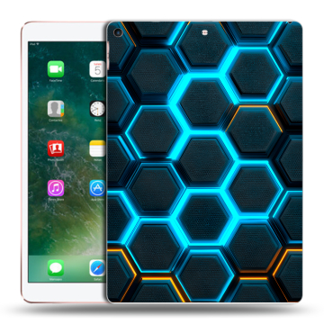 Силиконовый чехол на Ipad Air (2019) с принтом Неоновые соты