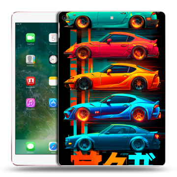 Силиконовый чехол на Ipad Air (2019) с принтом машины тачки