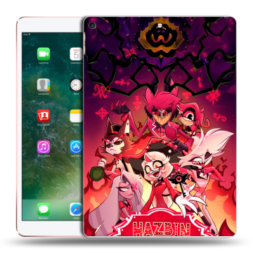 Силиконовый чехол на Ipad Air (2019) с принтом Hazbin Hotel Отель Хазбин