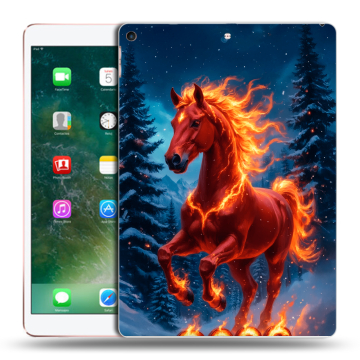 Силиконовый чехол на Ipad Air (2019) с принтом Новый год коня