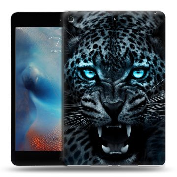 Силиконовый чехол на планшета Ipad Mini (2019) с принтом Темный леопард