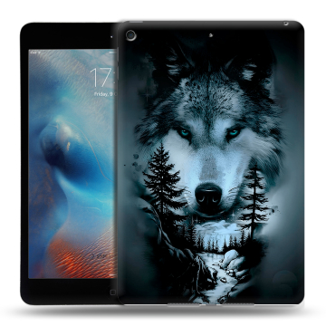 Силиконовый чехол на планшета Ipad Mini (2019) с принтом Лесной волк