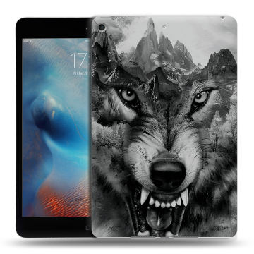 Силиконовый чехол на планшета Ipad Mini (2019) с принтом Волк