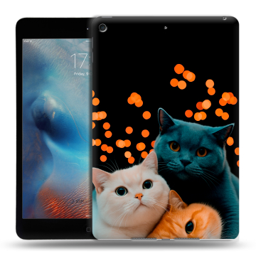 Силиконовый чехол на планшета Ipad Mini (2019) с принтом Кошки