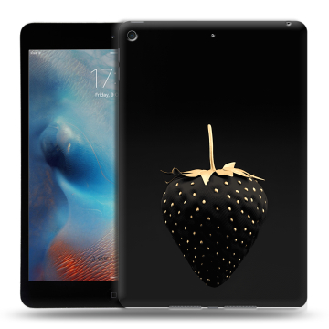 Силиконовый чехол на планшета Ipad Mini (2019) с принтом Черная клубника