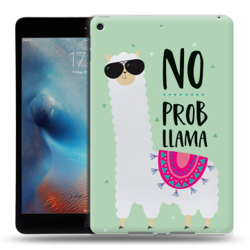 Силиконовый чехол на планшета Ipad Mini (2019) с принтом Лама