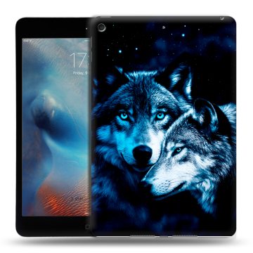 Силиконовый чехол на планшета Ipad Mini (2019) с принтом Волки