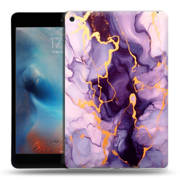 Силиконовый чехол на Ipad Mini (2019) с принтом Мрамор Силиконовый чехол на Ipad Mini (2019) с принтом Мрамор
