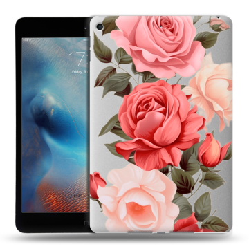 Силиконовый чехол на Ipad Mini (2019) с принтом Розы Силиконовый чехол на Ipad Mini (2019) с принтом Розы