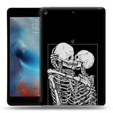 Силиконовый чехол на Ipad Mini (2019) с принтом Поцелуй скелетов Силиконовый чехол на Ipad Mini (2019) с принтом Поцелуй скелетов
