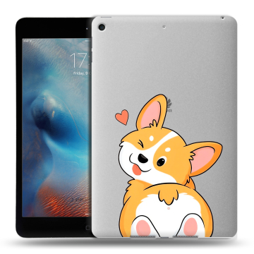 Силиконовый чехол на Ipad Mini (2019) с принтом Корги Силиконовый чехол на Ipad Mini (2019) с принтом Корги
