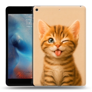 Силиконовый чехол на Ipad Mini (2019) с принтом котенок Силиконовый чехол на Ipad Mini (2019) с принтом котенок