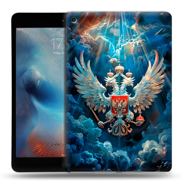 Силиконовый чехол на Ipad Mini (2019) с принтом Герб флаг России Силиконовый чехол на Ipad Mini (2019) с принтом Герб флаг России