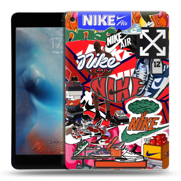 Силиконовый чехол на Ipad Mini (2019) с принтом Найк Nike яркий Силиконовый чехол на Ipad Mini (2019) с принтом Найк Nike яркий