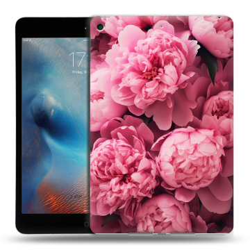 Силиконовый чехол на Ipad Mini (2019) с принтом цветы пионы Силиконовый чехол на Ipad Mini (2019) с принтом цветы пионы