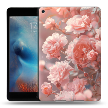Силиконовый чехол на Ipad Mini (2019) с принтом Розовые розы Силиконовый чехол на Ipad Mini (2019) с принтом Розовые розы