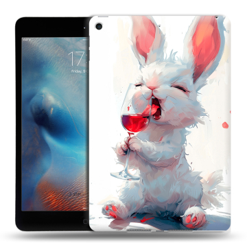 Силиконовый чехол на Ipad Mini (2019) с принтом кролик зайчик Силиконовый чехол на Ipad Mini (2019) с принтом кролик зайчик
