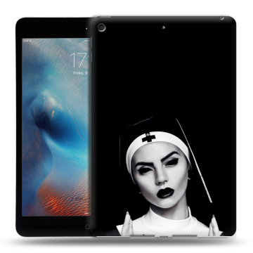 Силиконовый чехол на Ipad Mini (2019) с принтом монашка Силиконовый чехол на Ipad Mini (2019) с принтом монашка