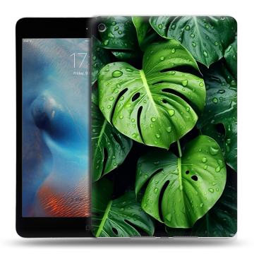 Силиконовый чехол на Ipad Mini (2019) с принтом Листья Силиконовый чехол на Ipad Mini (2019) с принтом Листья