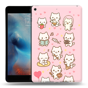 Силиконовый чехол на Ipad Mini (2019) с принтом Hello Kitty Хелоу Кити Силиконовый чехол на Ipad Mini (2019) с принтом Hello Kitty Хелоу Кити