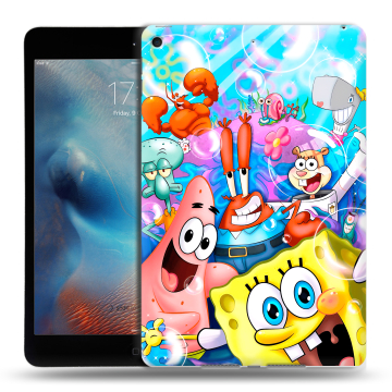 Силиконовый чехол на Ipad Mini (2019) с принтом спанчбоб спанч боб Силиконовый чехол на Ipad Mini (2019) с принтом спанчбоб спанч боб