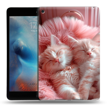 Силиконовый чехол на Ipad Mini (2019) с принтом котята котики Силиконовый чехол на Ipad Mini (2019) с принтом котята котики