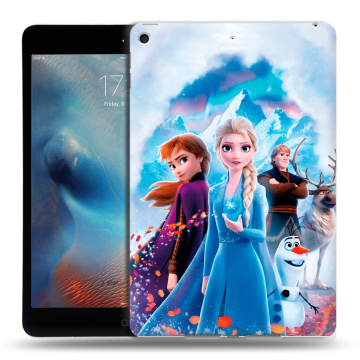 Силиконовый чехол на Ipad Mini (2019) с принтом Холодное сердце Frozen Силиконовый чехол на Ipad Mini (2019) с принтом Холодное сердце Frozen