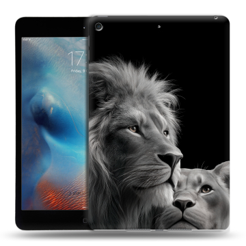 Силиконовый чехол на Ipad Mini (2019) с принтом Лев кошки