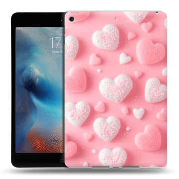Силиконовый чехол на Ipad Mini (2019) с принтом Сердечки Силиконовый чехол на Ipad Mini (2019) с принтом Сердечки