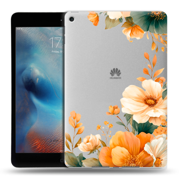Силиконовый чехол на Ipad Mini (2019) с принтом Цветы принт