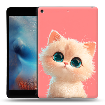 Силиконовый чехол на Ipad Mini (2019) с принтом Розовый котенок