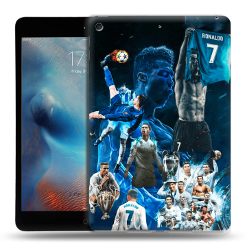 Силиконовый чехол на Ipad Mini (2019) с принтом Реал Роналдо Силиконовый чехол на Ipad Mini (2019) с принтом Реал Роналдо