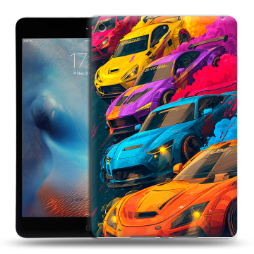 Силиконовый чехол на Ipad Mini (2019) с принтом Тачки