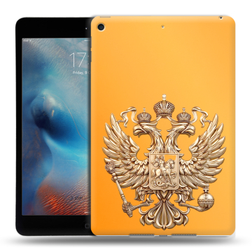 Силиконовый чехол на Ipad Mini (2019) с принтом Герб Флаг России