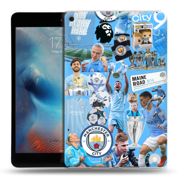 Силиконовый чехол на Ipad Mini (2019) с принтом Man City Манчестер Сити