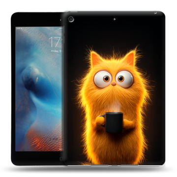 Силиконовый чехол на Ipad Mini (2019) с принтом Смешной кот Силиконовый чехол на Ipad Mini (2019) с принтом Смешной кот